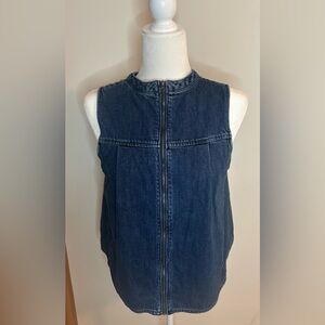 HOLDING HORSES Dark Blue Denim Vest